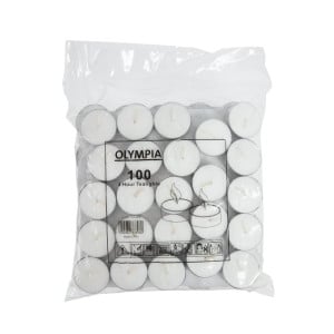 Theelichtjes 4 Uur Ø 40 mm - Set van 100 - Olympia