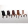 Chaises En Simili Cuir Noires - Bolero - Fourniresto