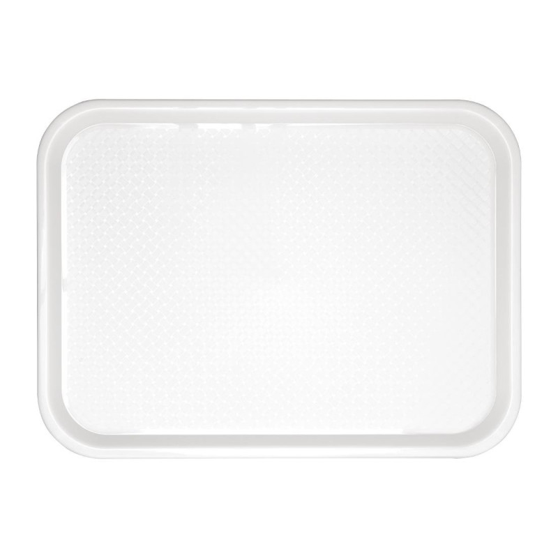 White Plastic Fast Food Tray 345 x 265mm - Olympia KRISTALLON - Fourniresto