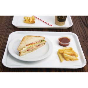 Plastic Fastfood Dienblad Wit 345 x 265mm - Olympia KRISTALLON - Fourniresto