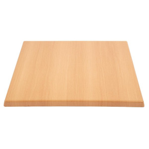 Square Beech Effect Table Top - 600mm - Bolero