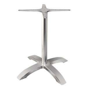 Pied De Table Base 4 Branches en Aluminium Brossé - Bolero