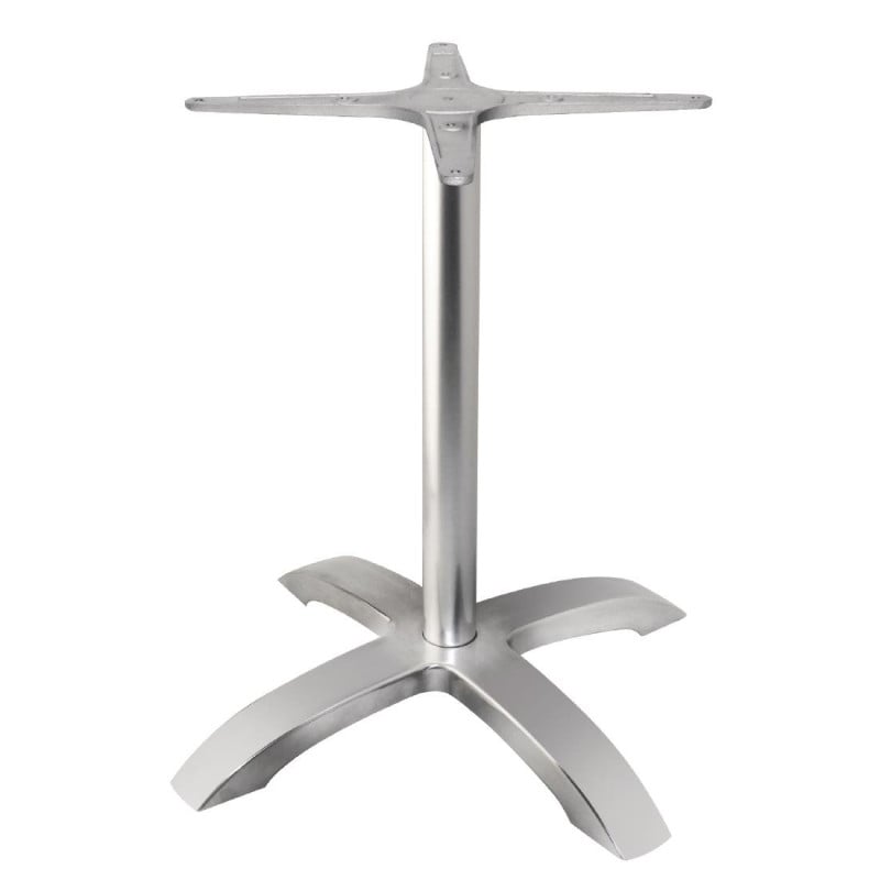 Table Base 4 Branches in Brushed Aluminum - Bolero