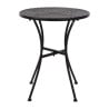 Table Bistro Ronde En Acier Ajouré - Noire - 600Mm - Bolero - Fourniresto