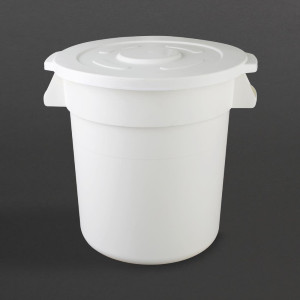 Ronde Witte Container 38L - Vogue - Fourniresto