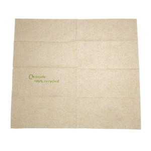 1 Ply Recycled Paper Napkins with Dispenser 320 x 300mm - Pack of 6000 - FourniResto