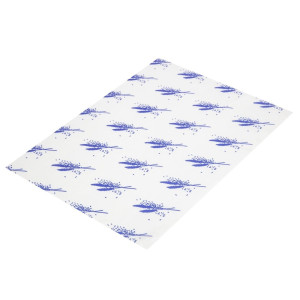 Blue Burger Wrappers - Pack of 1000 - FourniResto