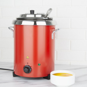 Red Soup Pot with Handles - 5.7L - Buffalo