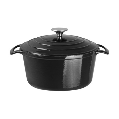 Runde schwarze Cocotte - 3,2L - Vogue