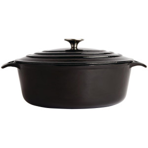 Grote Zwarte Ovale Braadpan - 6L - Vogue