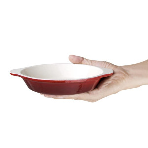 Round Red Gratin Dish - 400 ml - Vogue