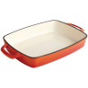 Plat en Fonte Rectangulaire Orange - 2,8L - Vogue