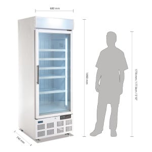 Vitrine Réfrigérée Négative Ventilée 412L - Polar - Fourniresto