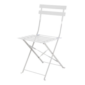 Chaise De Terrasse En Acier - Gris - Lot De 2 - Bolero - Fourniresto