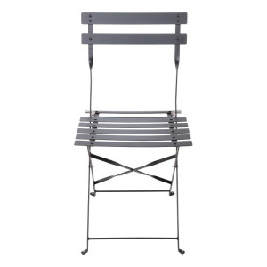 Stalen Terrasstoelen - Zwart - Set van 2 - Bolero - Fourniresto