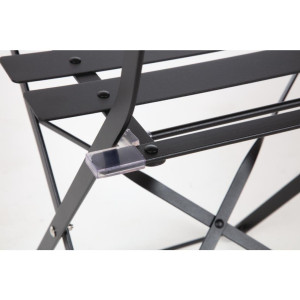 Stalen Terrasstoelen - Zwart - Set van 2 - Bolero - Fourniresto