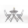Stalen Terrasstoelen - Zwart - Set van 2 - Bolero - Fourniresto