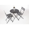 Stalen Terrasstoelen - Zwart - Set van 2 - Bolero - Fourniresto