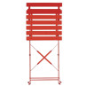 Terrasstoelen van staal - rood - set van 2 - Bolero - Fourniresto