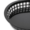 Oval black polypropylene food basket - Olympia - Fourniresto