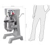 Planetary mixer 3 speeds - 29L - Buffalo - Fourniresto