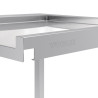 Tafel links voor vaatwasser met kap - L 600mm - Vogue