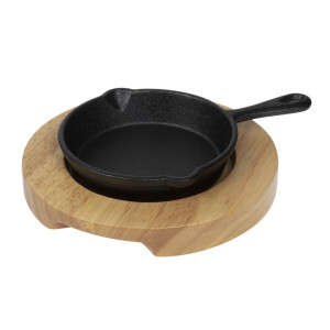 Ondersteuning van licht hout voor mini braadpan en mini pan - Olympia - Fourniresto