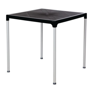 Square table with black aluminum legs 750mm - Bolero - Fourniresto