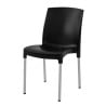 Chaises bistro empilables noires - Lot de 4 - Bolero