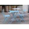 Square steel terrace table - grey - 600mm - Bolero - Fourniresto