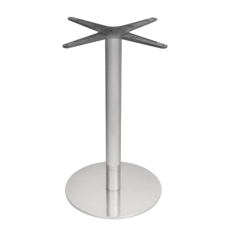 Round Stainless Steel Table Leg - Bolero