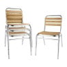 Bistrostoelen essen en aluminium - Set van 4 - Bolero - Fourniresto