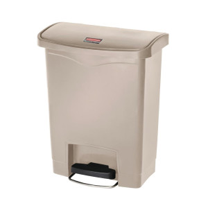 Mülleimer mit Frontpedal Slim Jim Beige - 30L - Rubbermaid