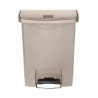 Prullenbak met pedaal Slim Jim Beige - 30L - Rubbermaid