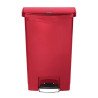 Prullenbak met pedaal aan de voorkant Slim Jim Rood - 50L - Rubbermaid