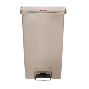 Poubelle À Pédale Frontale Slim Jim Beige- 68L - Rubbermaid