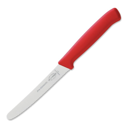 Universalmesser mit Wellenschliff Pro Dynamic Rot - L 110mm - Dick