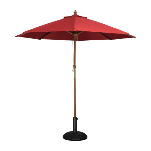 Parasol rond 3m rood - Bolero - Fourniresto