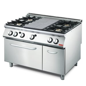 Plaque coup de feu met 4 branders gasoven kast 700 - Gastro M - Fourniresto