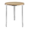 Ronde tafel van essen en aluminium 600mm - Bolero - Fourniresto