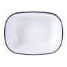 Plat de service acier émaillé 280x190x55mm - Lot de 6 - Olympia - Fourniresto