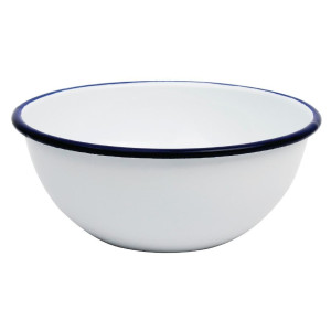 Enamelled steel bowl 155mm - Set of 6 - Olympia - Fourniresto