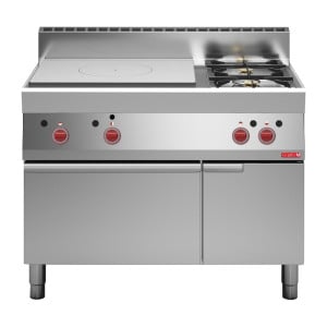 Plaque Coup De Feu Gaz 650 und 2 Feux Vifs Sur Four À Gaz et Placard Fermé 650 - Gastro M