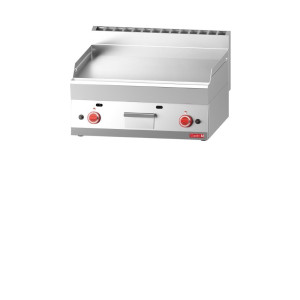 Gasplancha 650 met gladde chromen plaat - Gastro M - Fourniresto
