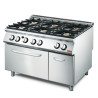 Zes-pits fornuis en gasoven 700 - Gastro M