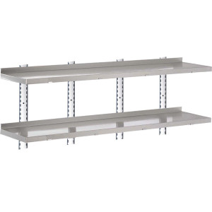 Etagère murale inox sans supports 2000 x 400mm - Gastro M - Fourniresto