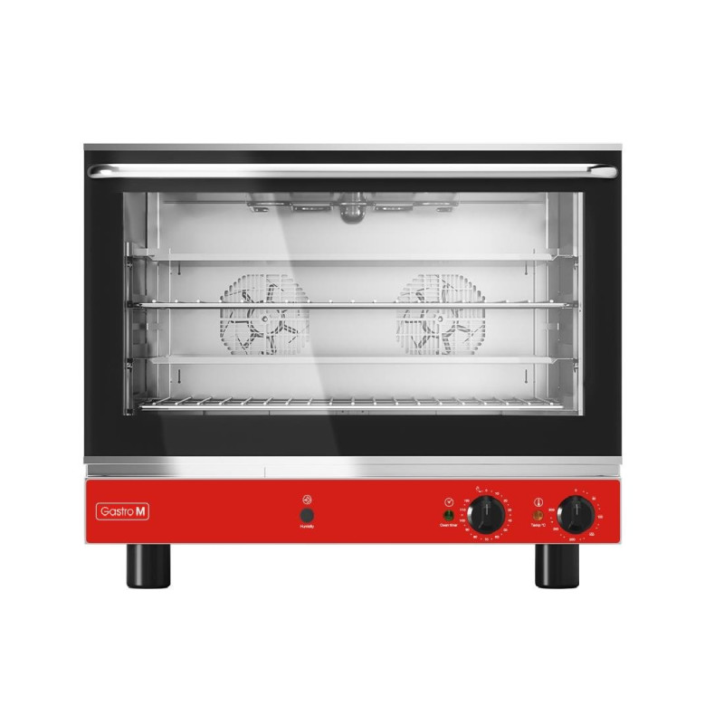 Vier Convectie Patisserieoven met Neerklapbare Deur en Bevochtiger 400 V - Gastro M