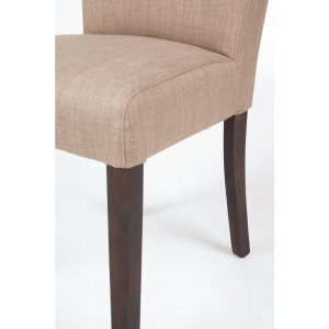 Contemporary chair in natural jute canvas - Set of 2 - Bolero - Fourniresto