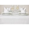 White tablecloth with satin band 1780 x 3650mm - Mitre Luxury - Fourniresto