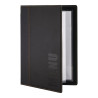 Contemporary A5 Black Menu Cover - Securit - Fourniresto